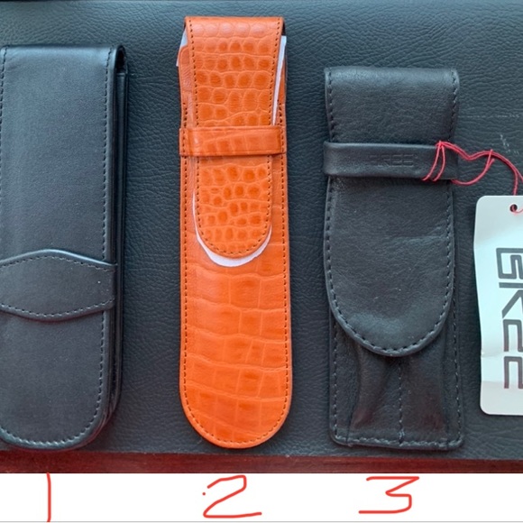 3 BNWT Leather Pen Holders Pouches PRICE FOR EACH (PLEASE NO LOWBALL BIDS) - Picture 2 of 10